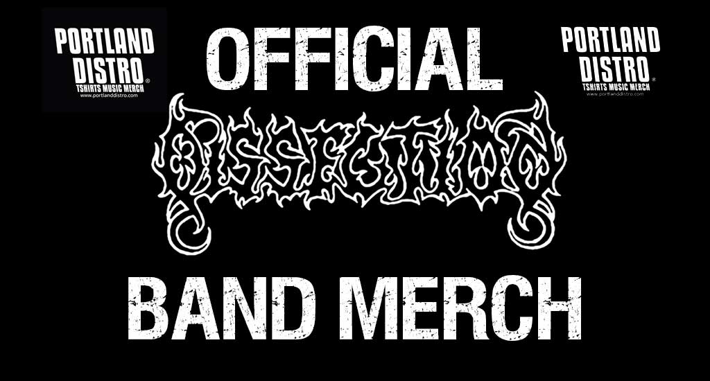 Dissection Official Tshirts and Band Merch!