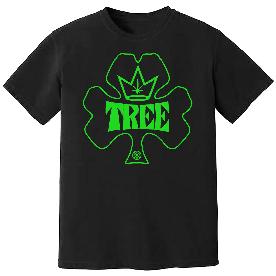 Tree - Green Clover Outline T-Shirt - PORTLAND DISTRO