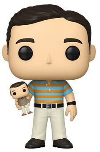 40 Year Old Virgin - Funko Pop! Movies: 40 Year Old Virgin - Andy Holding Oscar (Styles May Vary) - PORTLAND DISTRO