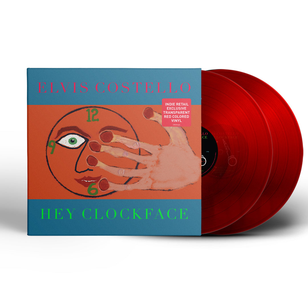 Elvis Costello - Hey Clockface (Gatefold LP Jacket, Clear red Vinyl, Indie Exclusive) Vinyl - PORTLAND DISTRO