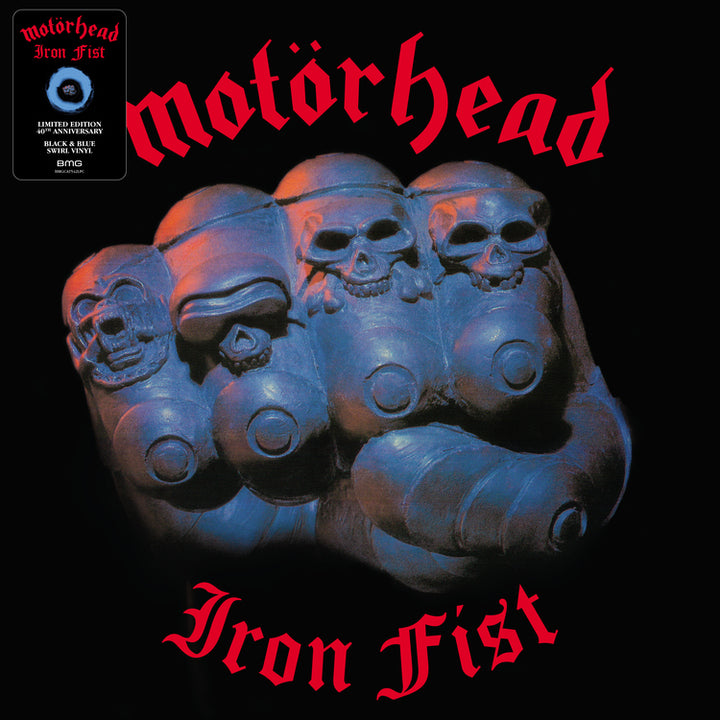 Motörhead - Iron Fist (Limited Edition Black & Blue Swirl Vinyl) Vinyl - PORTLAND DISTRO