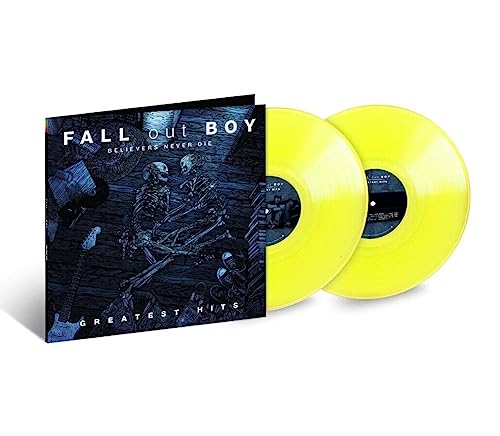 FALL OUT BOY - Believers Never Die - Greatest Hits [Neon Yellow 2LP] Vinyl - PORTLAND DISTRO