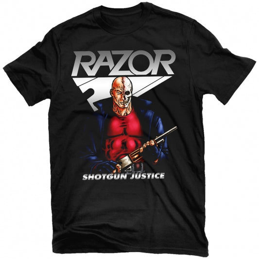 Razor - Shotgun Justice T-Shirt - PORTLAND DISTRO