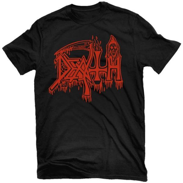 Death - Classic Logo (Red on Black) T-Shirt - PORTLAND DISTRO