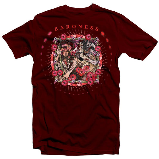 Baroness - Red Album on Red T-Shirt - PORTLAND DISTRO