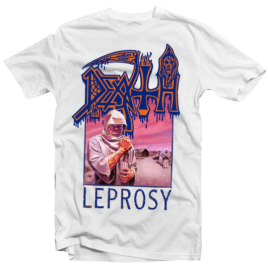 Death - Leprosy (White) T-Shirt - PORTLAND DISTRO