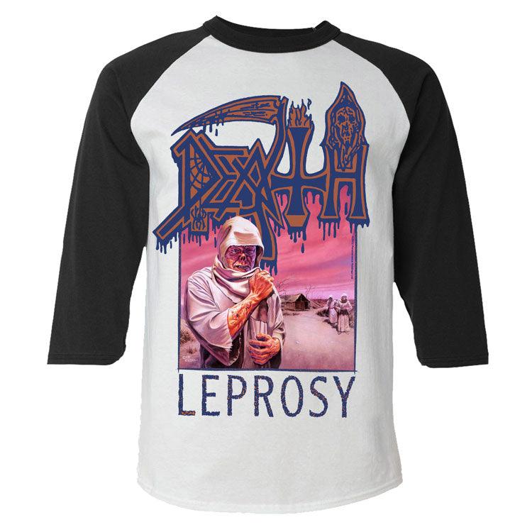 Death - Leprosy 3/4 Raglan Baseball T-Shirt - PORTLAND DISTRO