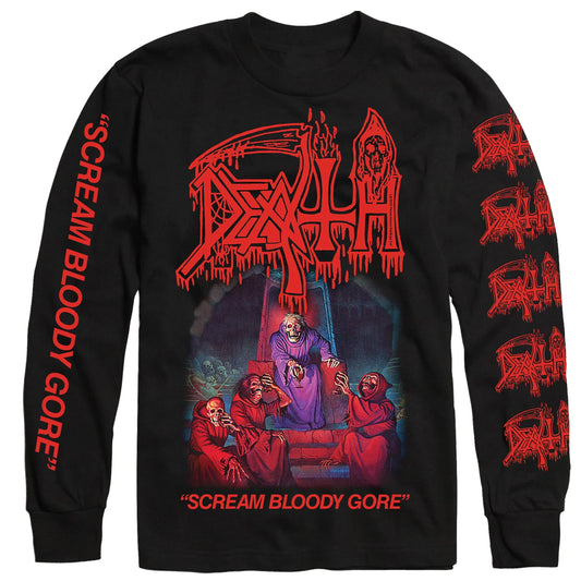 Death - Scream Bloody Gore Longsleeve T-Shirt - PORTLAND DISTRO
