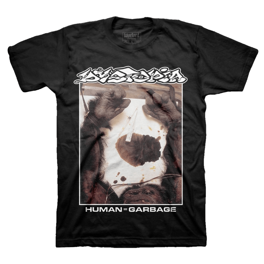 Dystopia - Human = Garbage(Full Color) T-Shirt - PORTLAND DISTRO