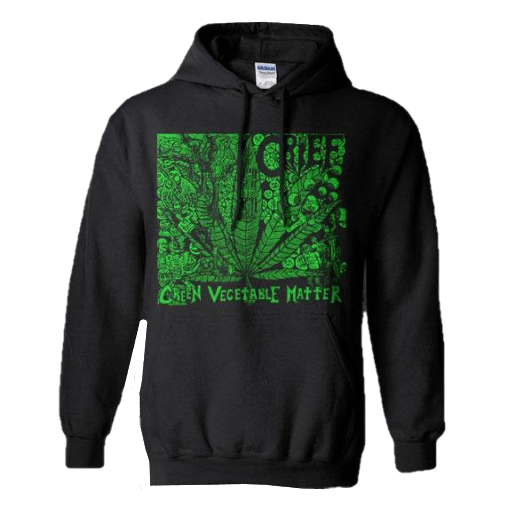 Grief - Green Vegetable Matter Hoodie Sweatshirt - PORTLAND DISTRO