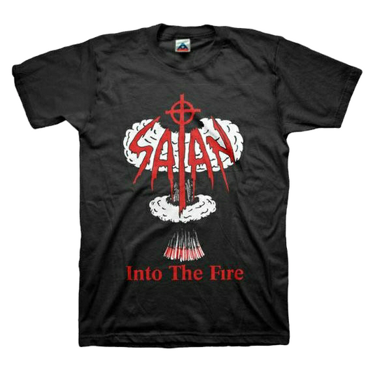 Satan - Into The Fire T-Shirt - PORTLAND DISTRO