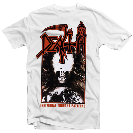 Death - Individual Thought Patterns (White) T-Shirt - PORTLAND DISTRO