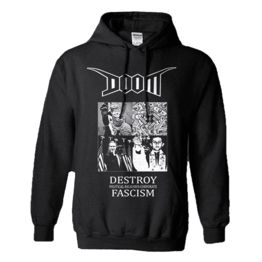 Doom - Destroy Facism Hoodie Sweatshirt - PORTLAND DISTRO