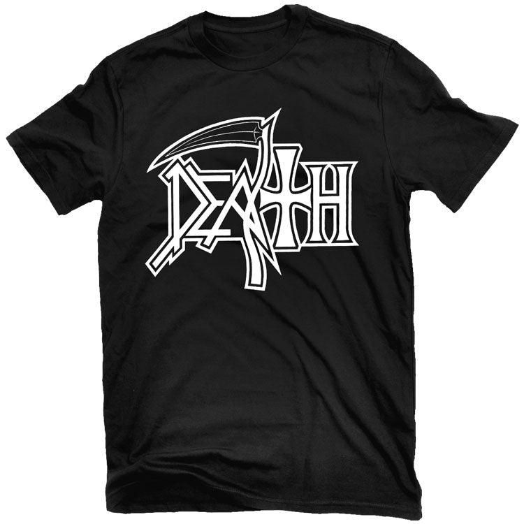 Death - New Logo (White on Black) T-Shirt - PORTLAND DISTRO