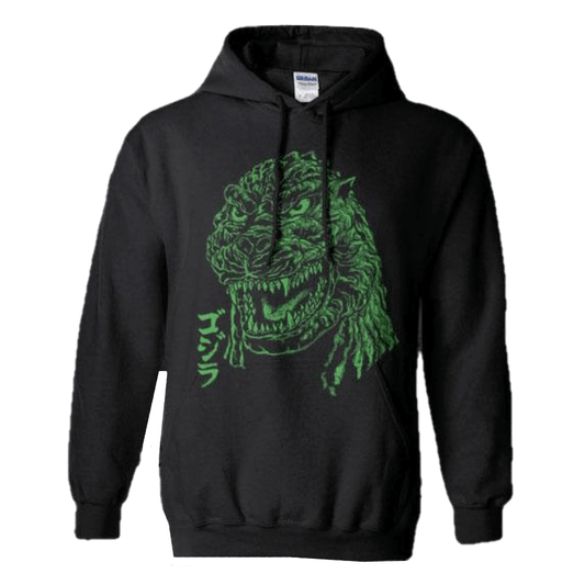 Godzilla - Godzilla Face Hoodie Sweatshirt - PORTLAND DISTRO