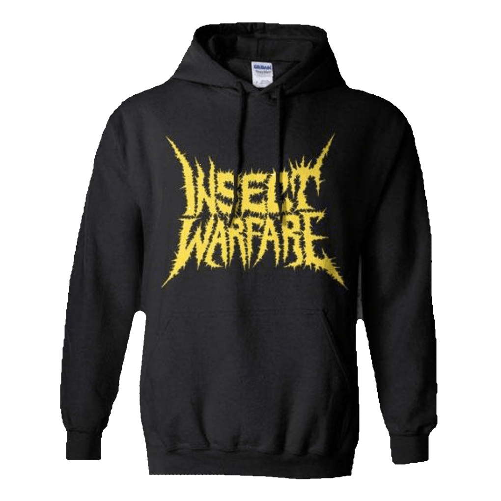 Insect Warfare - Yellow Logo Hoodie Sweatshirt - PORTLAND DISTRO