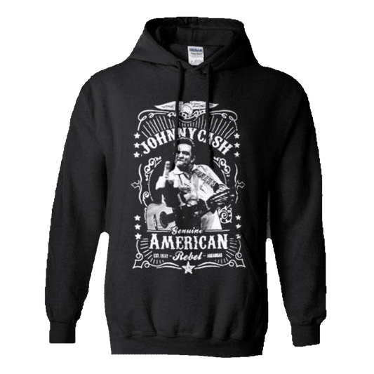 Johnny Cash - Rebel Hoodie Sweatshirt - PORTLAND DISTRO