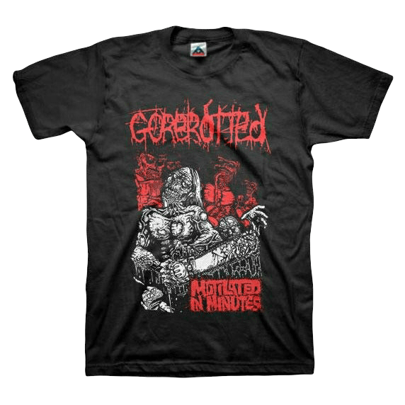 Gorerotted - Mutilated Chainsaw Zombie (2 Sided) T-Shirt - PORTLAND DISTRO
